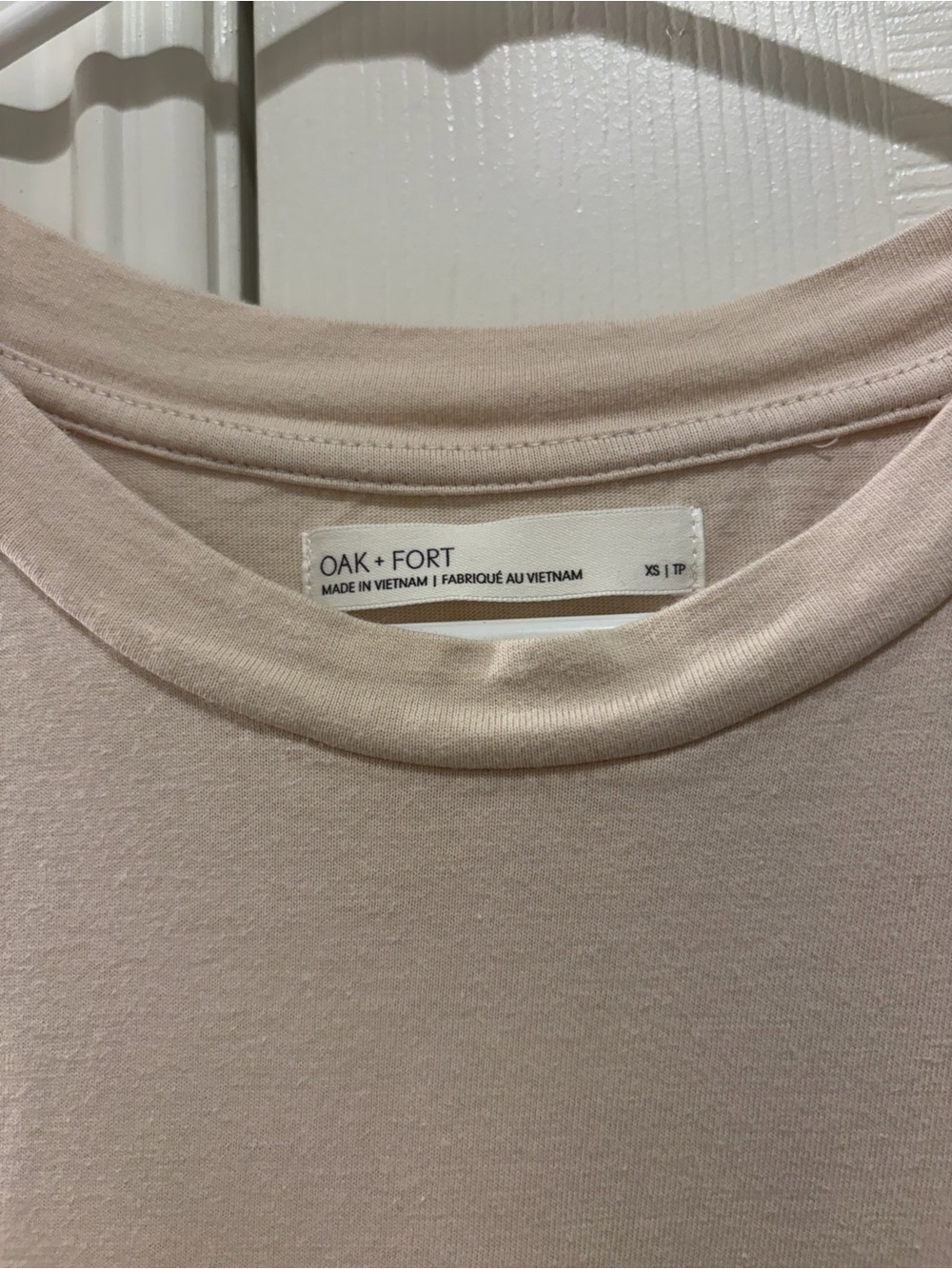 OAK + FORT Cream Maxi T-Shirt Dress - Picture 3 of 4